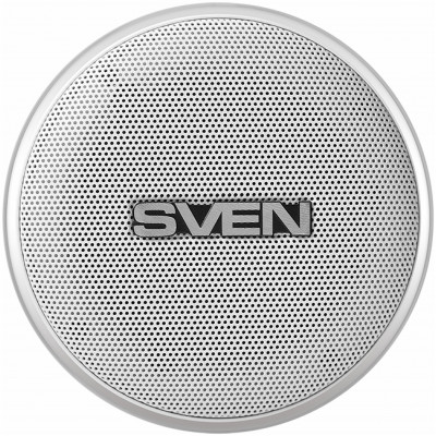 Колонка SVEN PS-265, white (10W, TWS, Bluetooth, FM, USB, microSD, 2000mA*h)