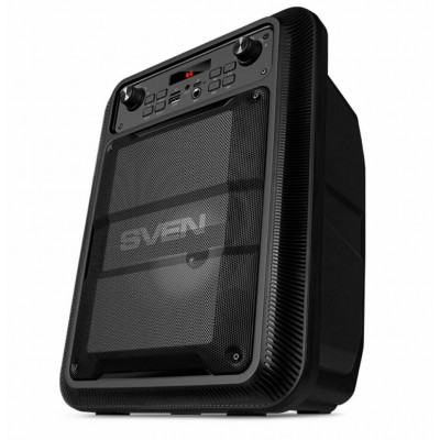 Колонка SVEN PS-400, black (12W, TWS, Bluetooth, FM, USB, microSD, LED-display, 1200mA*h)