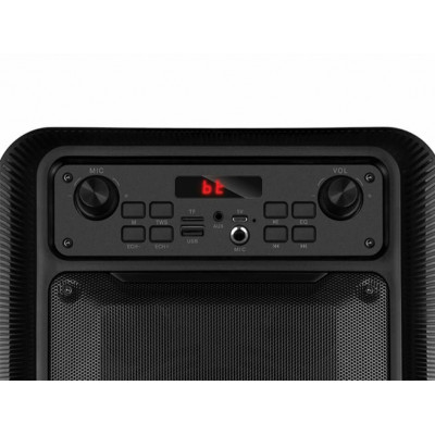 Колонка SVEN PS-400, black (12W, TWS, Bluetooth, FM, USB, microSD, LED-display, 1200mA*h)