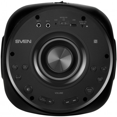 SVEN PS-770, черный, акустическая система (100W, TWS, Bluetooth, FM, USB, microSD, 4400mA*h)