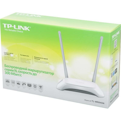 TP-Link TL-WR840N(RU) Беспроводной маршрутизатор серии N, скорость до 300 Мбит/с