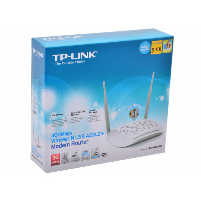 TP-Link TD-W8968(RU)  Беспроводной маршрутизатор 300Mб  4 порт RJ45 + 1 порт USB