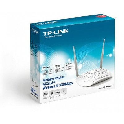 TP-Link TD-W8961NRU (2019) Беспроводной маршрутизатор  со встроенным модемом ADSL2+, скорость до 300