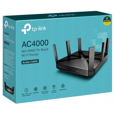 TP-link Archer AC4000 Беспроводной трехдиапазонный гигабитный MU-MIMO маршрутизатор с двумя USB-порт