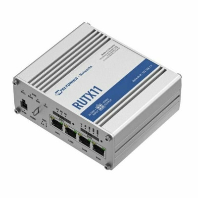 Маршрутизатор TELTONIKA/RUTX11 Промышленный/WAN 1xRJ45 1Gbps, 2xMiniSIM – 2FF 4G/LTE (Cat 6)/LAN 3(4)xRJ45 1Gbps/Wi-Fi 802.11ac/2xSMA  LTE, 2xRP-SMA W