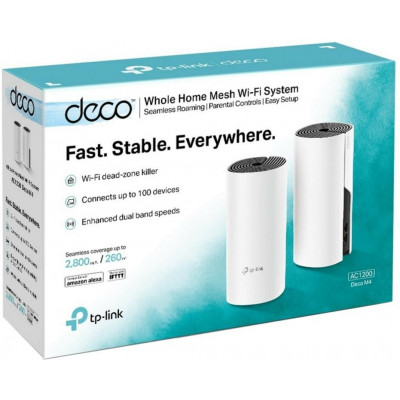 TP-Link Deco M4 Домашняя Mesh Wi-Fi система 2-pack