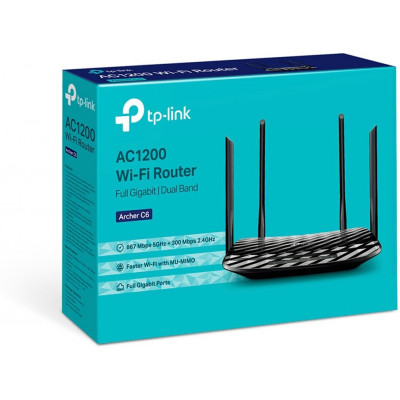 TP-Link Archer C6 AC1300 MU-MIMO Wi-Fi гигабитный роутер