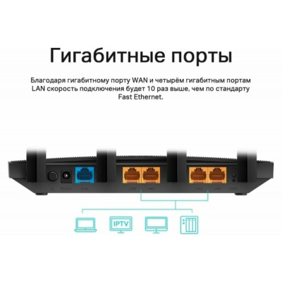 TP-Link Archer C6 AC1300 MU-MIMO Wi-Fi гигабитный роутер