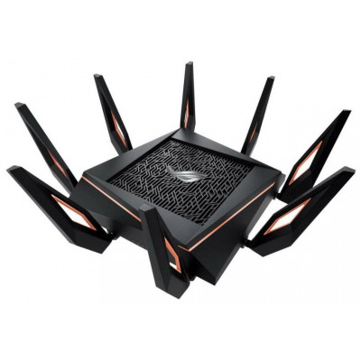 Wi-Fi Роутер ASUS ROG Rapture GT-AX11000, Wi-Fi 6, 802.11ax, AX11000, 1x1Gb WAN, 4x1Gb LAN, 1x2,5Gb, 2xUSB 3.1, AiMesh, Game Boost, Game Radar, Alexa, Ai Protection Pro, Adaptive QoS,