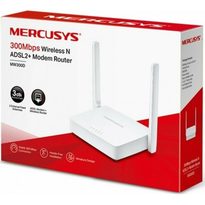 Mercusys MW300D N300 Улучшенный ADSL модем