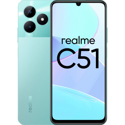 Смартфон Realme C51 4+128 Gb Mint Green RMX3830 INT+NFC