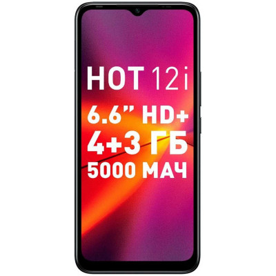 Смартфон infinix HOT 12i 4+64GB black