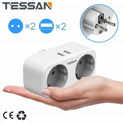 Сетевой фильтр Tessan TS-321-DE белый