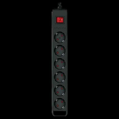 SVEN Сетевой фильтр Surge Protector Optima 1,8 m (6 sockets) black, color box