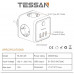 Сетевой фильтр Tessan TS-301-DE серый