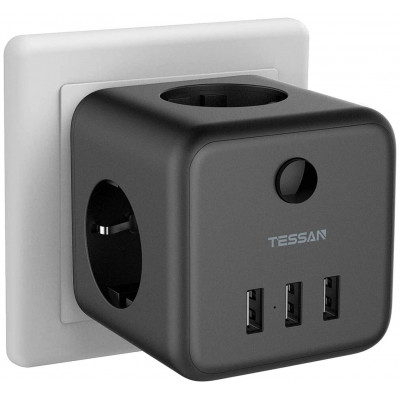 Сетевой фильтр Tessan TS-301-DE черный