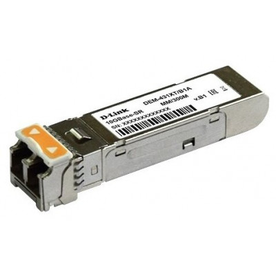 D-Link DEM-431XT SFP-трансивер с 1 портом 10GBASE-SR (без DDM)  многомод питание 3.3 В (до 300м)