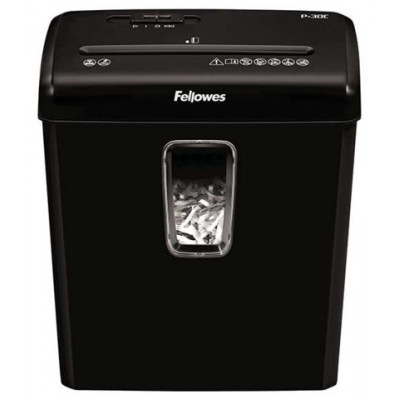 Шредер Fellowes® Powershred®P-30C, DIN P-4, 4х34 мм, 6 лст., 15 лтр.,