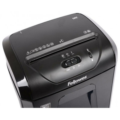 Уничтожитель бумаг  Fellowes Powershred 12C черный