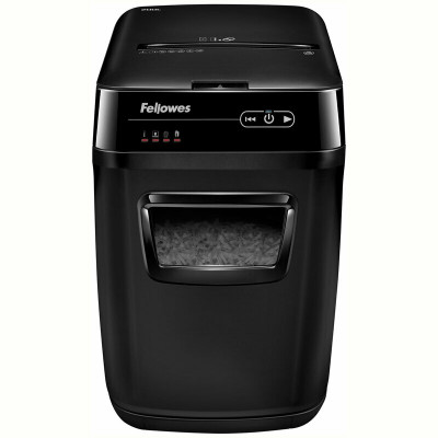 Шредер Fellowes® AutoMax® 200C, автоподача, DIN P-4, 4х38мм, 200 лст. авто, 10 ручн., 32 лт