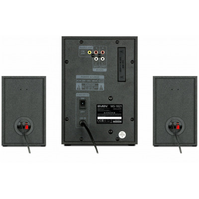 SVEN Колонки MS-1821, black (44W, Bluetooth, FM, USB/SD, Display, RC)