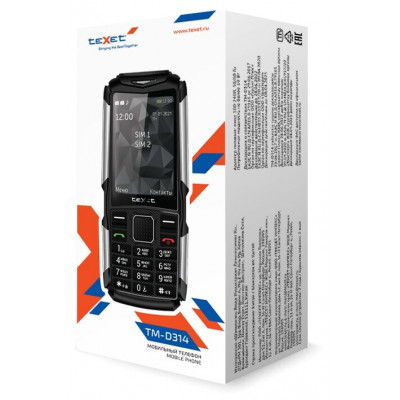 Мобильный телефон Texet TM-D314 черный