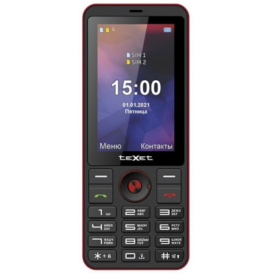 Мобильный телефон Texet TM-321 черно-красный