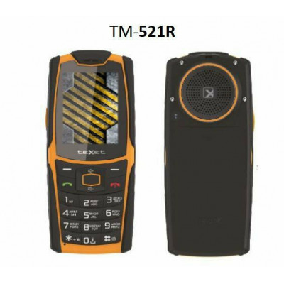 Мобильный телефон Texet TM-521R черно-оранжевый