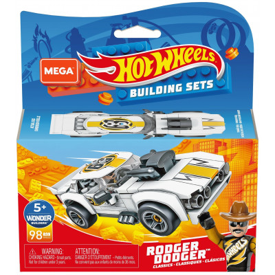 КОНСТРУКТОР MEGA CONSTRUX HOT WHEELS МАШИНКА ГОНОЧНАЯ RODGER D