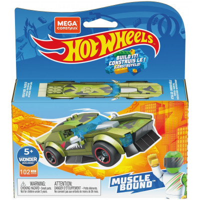 КОНСТРУКТОР MEGA CONSTRUX HOT WHEELS МАШИНКА ГОНОЧНАЯ RODGER D