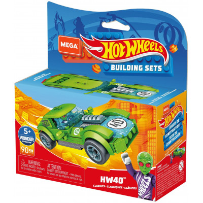 КОНСТРУКТОР MEGA CONSTRUX HOT WHEELS МАШИНКА ГОНОЧНАЯ RODGER D