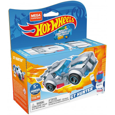 КОНСТРУКТОР MEGA CONSTRUX HOT WHEELS МАШИНКА ГОНОЧНАЯ RODGER D