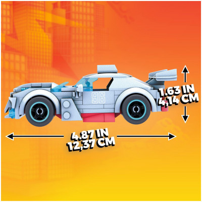 КОНСТРУКТОР MEGA CONSTRUX HOT WHEELS МАШИНКА ГОНОЧНАЯ RODGER D