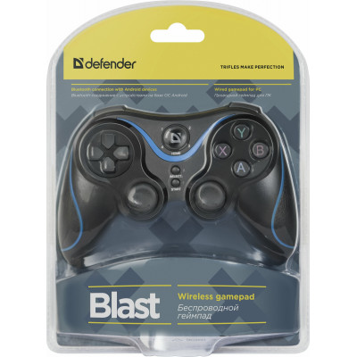 Геймпад беспроводной Defender Blast черный