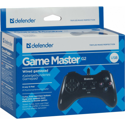 Геймпад проводной Defender Game Master G2, USB, 13 кнопок