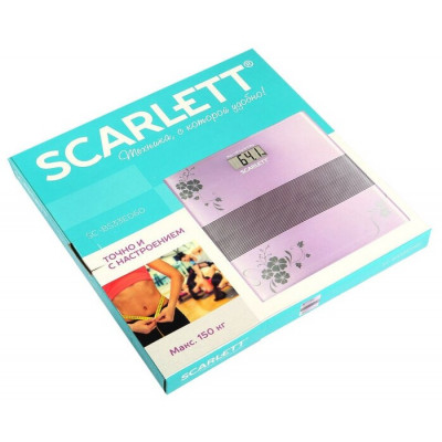 Весы напольные Scarlett SC-BS33E060 фиолетовый