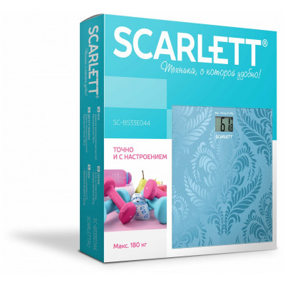 Весы напольные Scarlett SC-BS33E044 синий