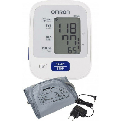 Тонометр Omron M2 Basic + средняя манжета HEM 7121-ARU