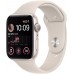 Apple Watch SE GPS, 44mm, Starlight Aluminium Case with, Starlight Sport Band - Regular (MNJX3GK/A)(MNJX3RB/A)