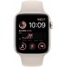 Apple Watch SE GPS, 44mm, Starlight Aluminium Case with, Starlight Sport Band - Regular (MNJX3GK/A)(MNJX3RB/A)