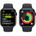 Apple Watch Series 9 GPS 45mm Midnight Aluminium Case with Midnight Sport Band - S/M  (MR993QR/A)