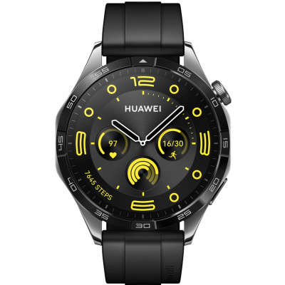 HUAWEI WATCH GT 4 (46mm) Black Fluoroelastomer Strap (Phoinix-B19F)