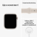 Apple Watch Series 8 GPS, 45mm, Starlight Aluminium Case with, Starlight Sport Band-Regular(MNP23GK/A)(MNP23RB/A)