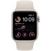 Apple Watch SE GPS, 40mm, Starlight Aluminium Case with, Starlight Sport Band - Regular (MNJP3GK/A)(MNJP3RB/A)