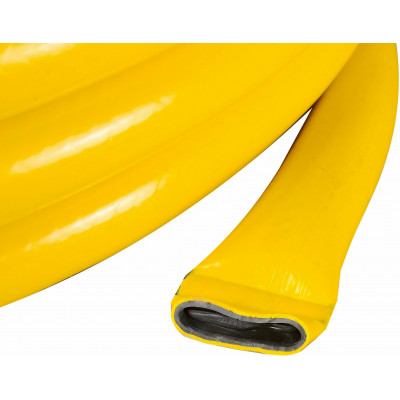 Шланг поливочный ПВХ усиленный, пищевой трехслойный армированный 1,25м (жёлтый) Вихрь