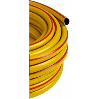 Шланг поливочный ПВХ усиленный, пищевой трехслойный армированный 3/4, 50 м (жёлтый) Вихрь, шт