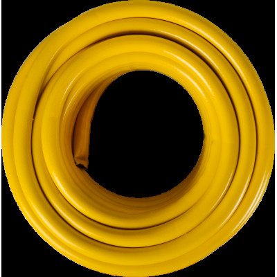 Шланг поливочный ПВХ усиленный, пищевой трехслойный армированный 1/2, 50м (жёлтый) Вихрь