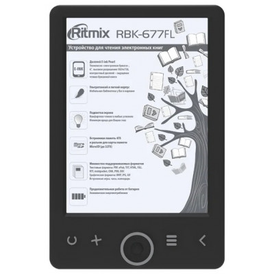 Электронная книга Ritmix RBK-677FL черный