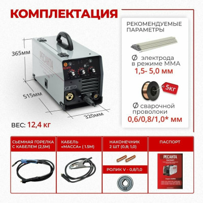 Сварочный полуавтомат САИПА-200 (MIG/MAG) Ресанта