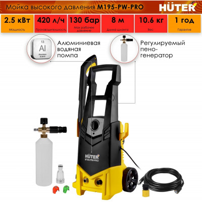 Мойка Huter W195-PW SMART PROFESSIONAL